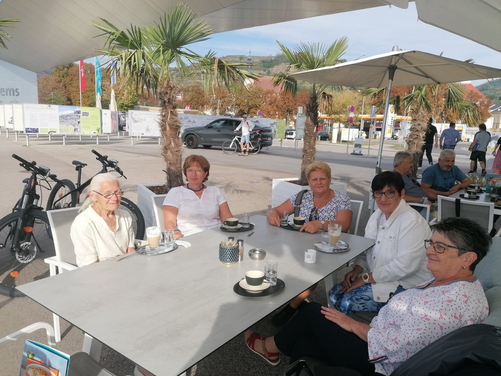 Kaffeepause in Krems