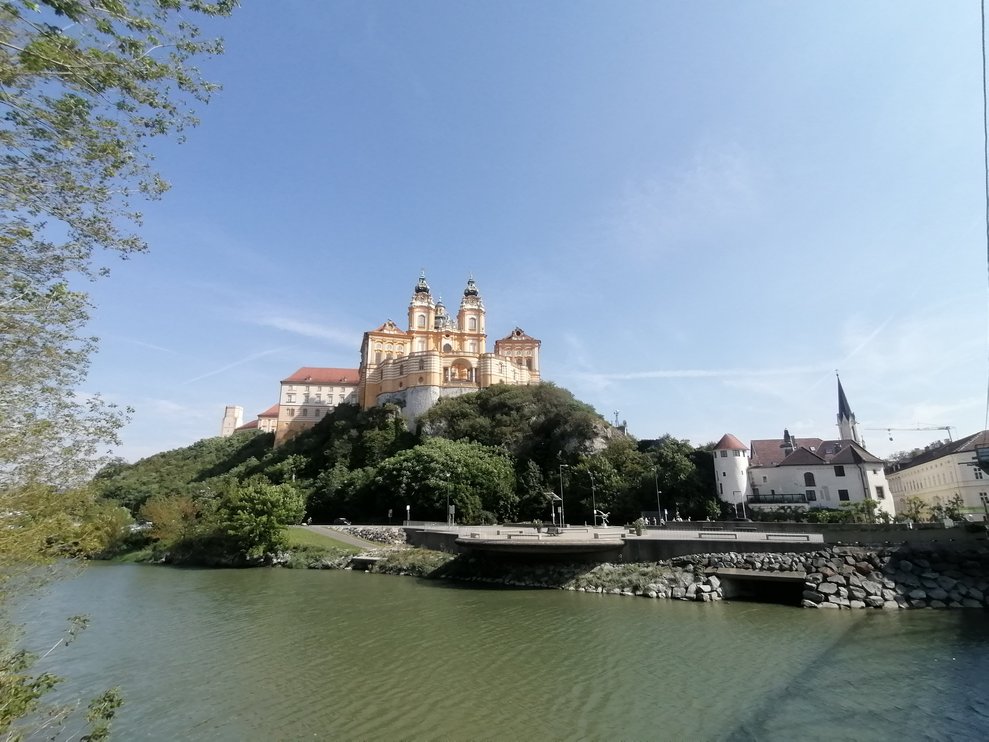 Wunderschöner Blick auf Stift Melk