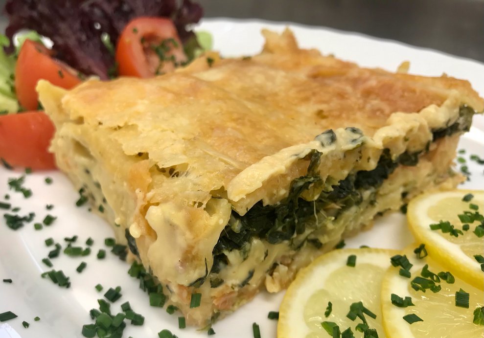 Traumhafter Blattspinatlachsstrudel